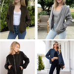 Nadorine Sherpa Fleece Jacket Faux Fuzzy Casual Zip Up Coat