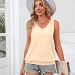 Zeagoo Womens Summer Tank Tops V Neck Sleeveless Tops