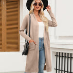Nadorine Women's Long Cardigans Sweater Lightweight Duster Coat