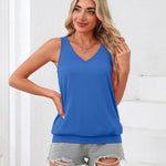 Zeagoo Womens Summer Tank Tops V Neck Sleeveless Tops