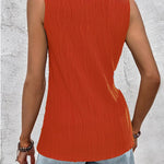 Nadorine Sleeveless Summer Casual Basic Shirts