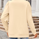 Nadorine Tunic Tops for Women Casual Crew Neck Pullover