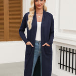 Nadorine Women's Long Cardigans Sweater Lightweight Duster Coat