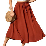 Nadorine Skirt Long Elegant Skirts High Waist Maxi Skirt (DE Only)
