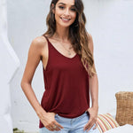 Nadorine Tank Top V-Neck Sleeveless Summer Tops (DE Only)