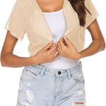 Nadorine Bolero Chiffon Festive Short Sleeve Bolero Jacket (DE Only)