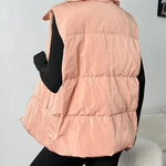 Nadorine Women Puffer Vest Winter Warm Zip Up Padded Outerwear