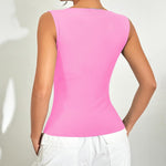Nadorine Going Out Tops Slim Fit Sleeveless Crop Tank Tops