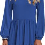Nadorine Women's Long-Sleeve V-Neck Winter Dress (DE Only)