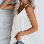 Nadorine V-Neck Spaghetti Strap Tank Top