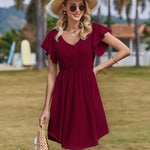 Nadorine Summer Dress Women's Short Sleeve Dresses (DE Only)