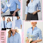 Nadorine Blouse Women's Slim Fit Shirt Cotton Shirt Blouse (DE Only)