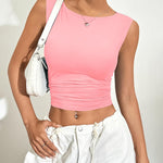 Nadorine Going Out Tops Slim Fit Sleeveless Crop Tank Tops