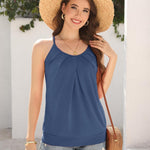 Nadorine Tank Top Damen Sommer Neckholder Oberteile (DE Only)