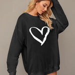 Nadorine  Oversized Sweatshirts Graphic Print Tops