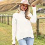 Nadorine Pullover Women's Turtleneck Elegant Long Sleeve Jumper