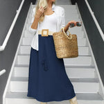 Nadorine Skirt Long Elegant Skirts High Waist Maxi Skirt (DE Only)