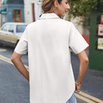Nadorine Blouse Women's Casual Short Sleeve Shirt (DE Only)