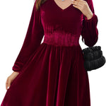 Zeagoo Women's Velvet Dress, Elegant Ball Dresses