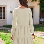 Nadorine Women's Long-Sleeve V-Neck Winter Dress (DE Only)