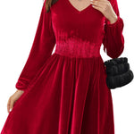 Zeagoo Women's Velvet Dress, Elegant Ball Dresses