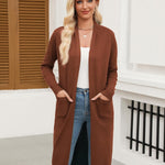 Nadorine Women's Long Cardigans Sweater Lightweight Duster Coat