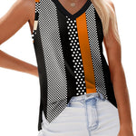 Nadorine V Neck Loose Fit Tank Tops Casual Basic