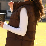 Stylish Warm Zip Up Puffer Vest (US Only)