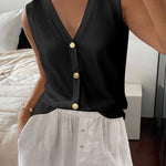 Zeagoo Womens Sweater Vest V Neck Button Down Shirts