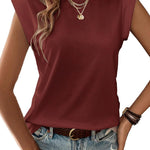Nadorine Women's Shirt Casual T-Shirt Summer Top (DE Only)