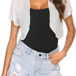 Nadorine Bolero Chiffon Festive Short Sleeve Bolero Jacket (DE Only)