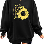 Nadorine  Oversized Sweatshirts Graphic Print Tops