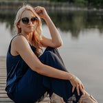 Nadorine Satin Tops for Women UK Camisole Top Scoop Neck Vest