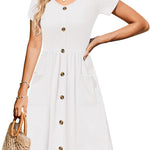 Nadorine Summer Dress Women's Short Sleeve Dresses (DE Only)