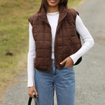 Zeagoo Womens Puffer Vest Ladies Sleeveless Zip Up Outerwear
