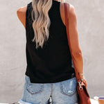 Nadorine 2 Pack Casual Crewneck Sleeveless T Shirts