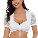 Nadorine Dirndl Blouse Women's Lace Dirndl Blouses (DE Only)