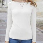 Zeagoo Women's T-Shirt Ribbed Long Sleeve Shirts (DE Only)