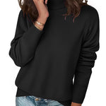 Nadorine Classic Chunky Turtleneck Pullover Sweater (US Only)