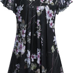 Nadorine Blouse Women's Elegant Ruffle Sleeve Tops (DE Only)