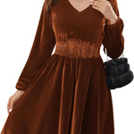 Zeagoo Women's Velvet Dress, Elegant Ball Dresses