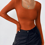 Nadorine Women's Long Sleeve Scoop Neck Shirts