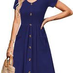 Nadorine Summer Dress Women's Short Sleeve Dresses (DE Only)