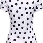 Nadorine Cross-Front V Neck Ruched Short Sleeve Blouses