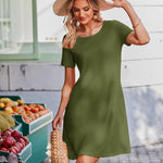 Nadorine T-Shirt Dress Women's Summer Light Airy Beach Dress (DE Only)