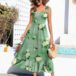 Nadorine Maxi Dress with Pockets Spaghetti Strap Sundress