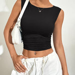 Nadorine Going Out Tops Slim Fit Sleeveless Crop Tank Tops