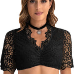 Nadorine Dirndl Blouse Women's Lace Short Sleeve Blouse (DE Only)
