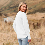 Nadorine Women's Long Sleeve Sweater Casual Ribbed Knit Pullover