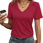 Nadorine Blouse Women's Elegant Pleated Tops (DE Only)
